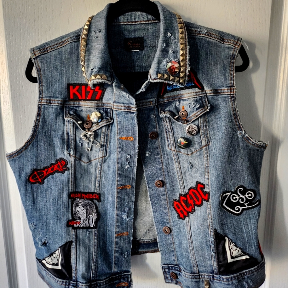 Denim Vest Women's Sz Lg